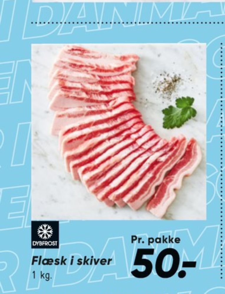 Flæsk i skiver