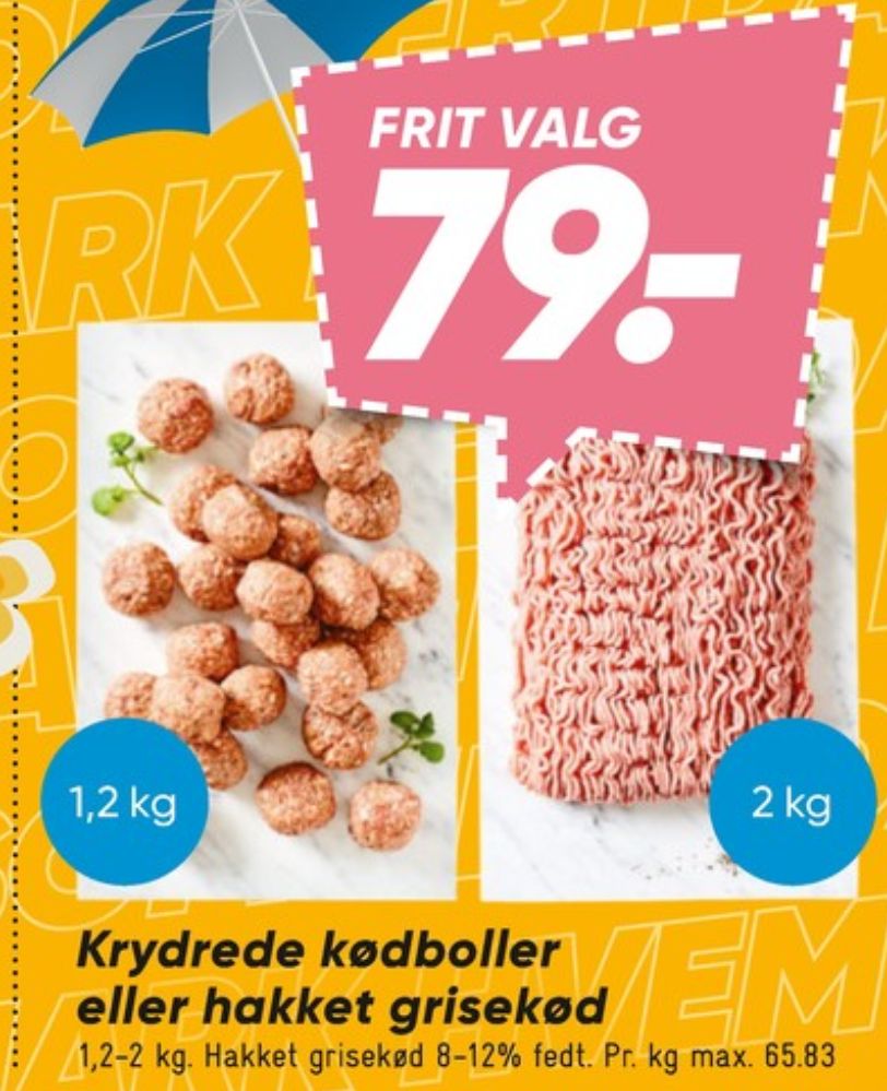 Hakket grisekød 8-12%
