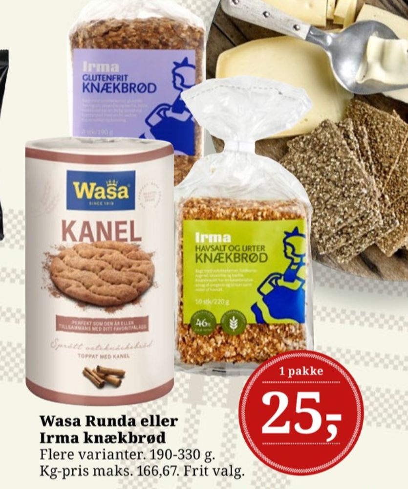 Wasa, Kanel knækbrød