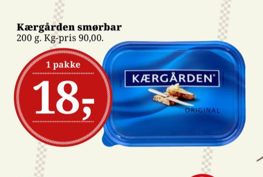 Kærgården, Smørbar