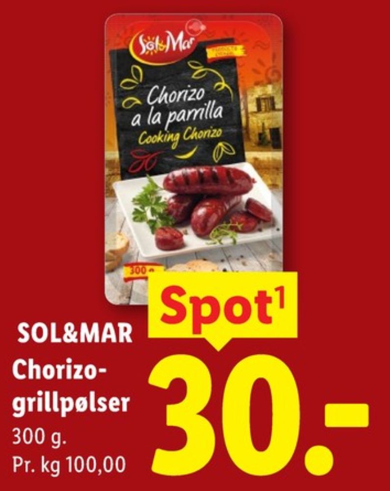 Sol & Mar, Chorizo Griller