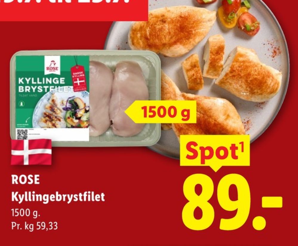 Rose, Kyllingebrystfilet