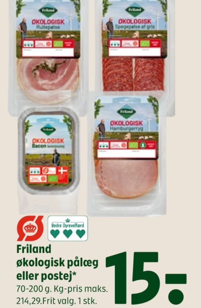 FRILAND Økologi Bacon, Leverpostej