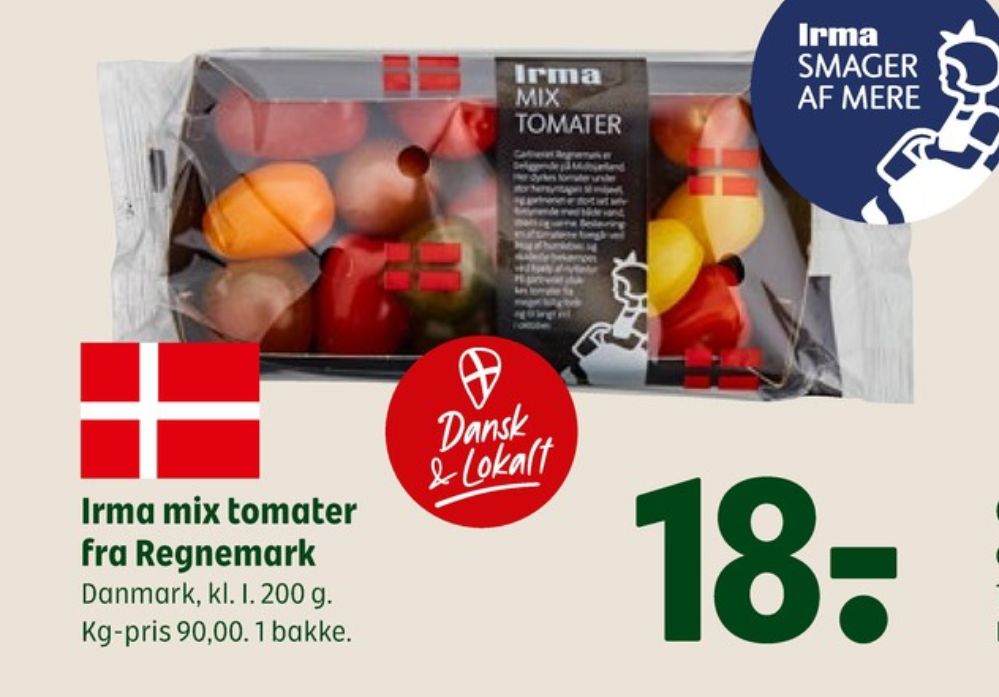 Irmas, Tomater