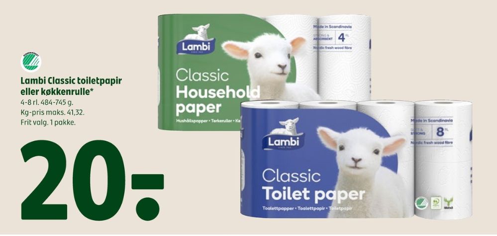 Lambi Classic, Toiletpapir