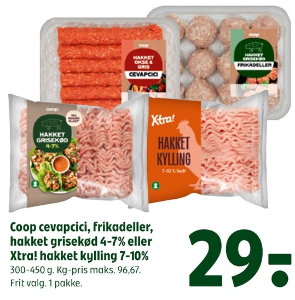 Xtra, Hakket kylling 7-10%
