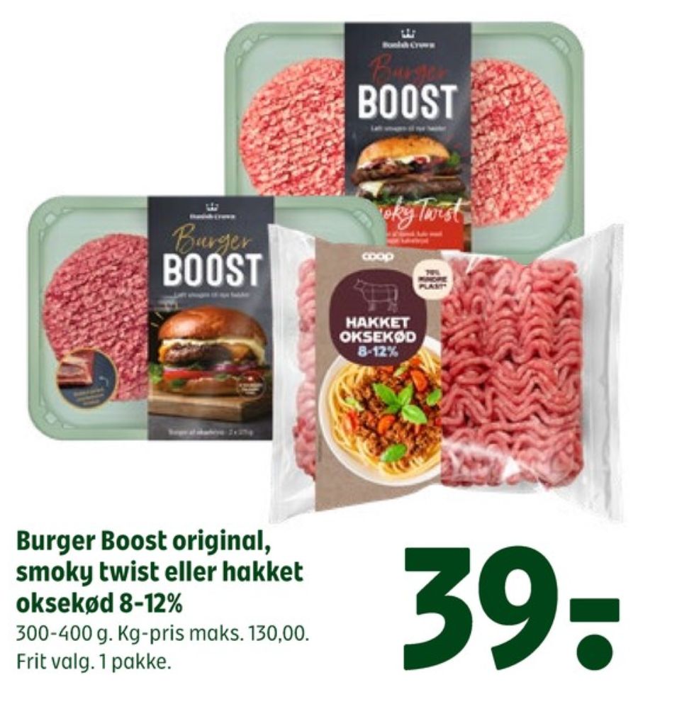 Coop, Hakket oksekød 8-12%