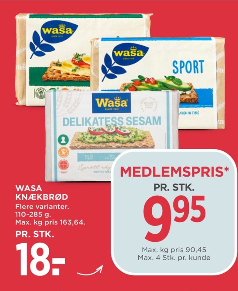 Wasa, Delikatesse Sesam knækbrød