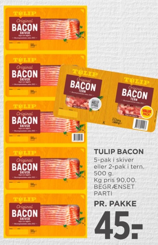 Tulip, Bacontern