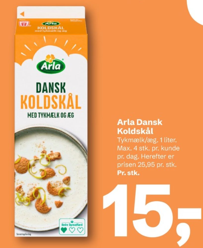 Arla, Koldskål Tykmælk & Æg