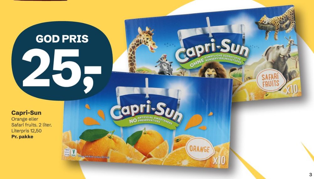 Capri-Sun, Frugtdrik Safari Fruits
