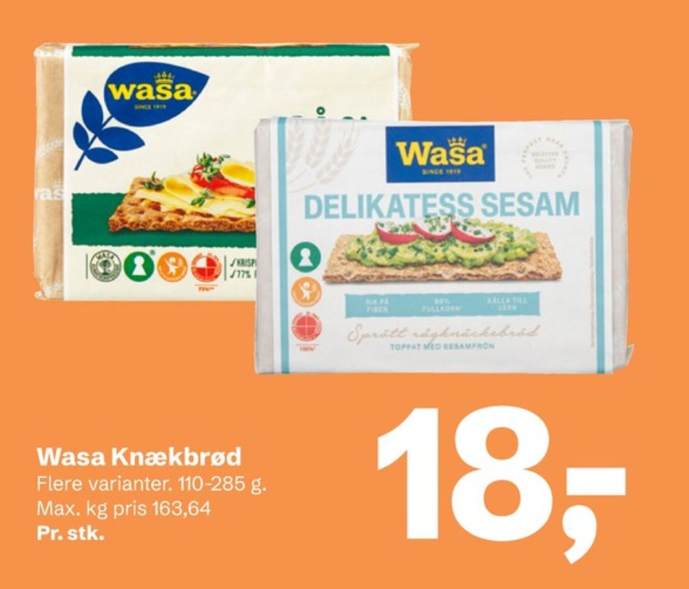 Wasa, Delikatesse Sesam knækbrød