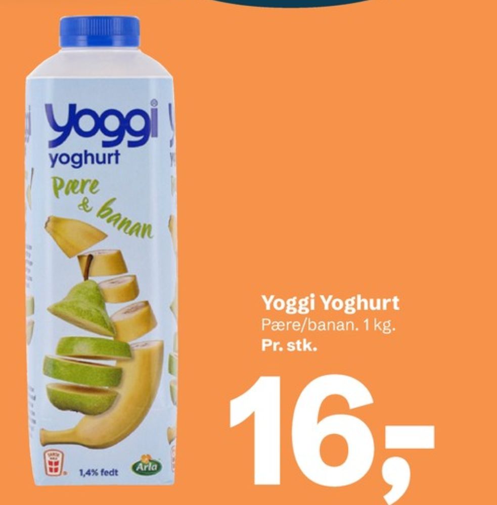 Yoggi, Pære & Banan Yoghurt 