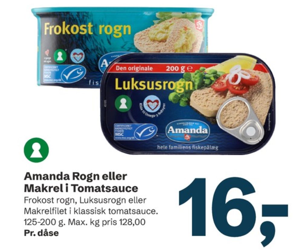 Amanda Seafood, Luksusrogn