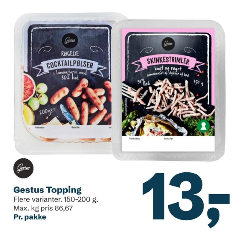 Gestus, Skinkestrimler