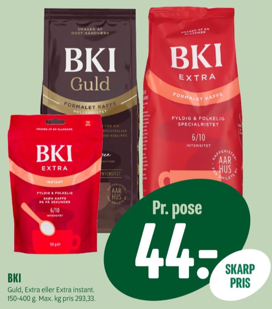 BKI Extra, Instant Kaffe
