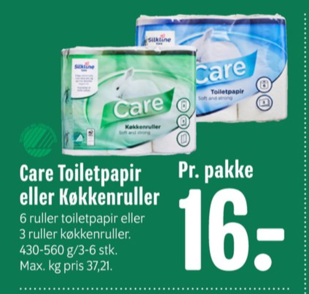 Silkline Care, Toiletpapir