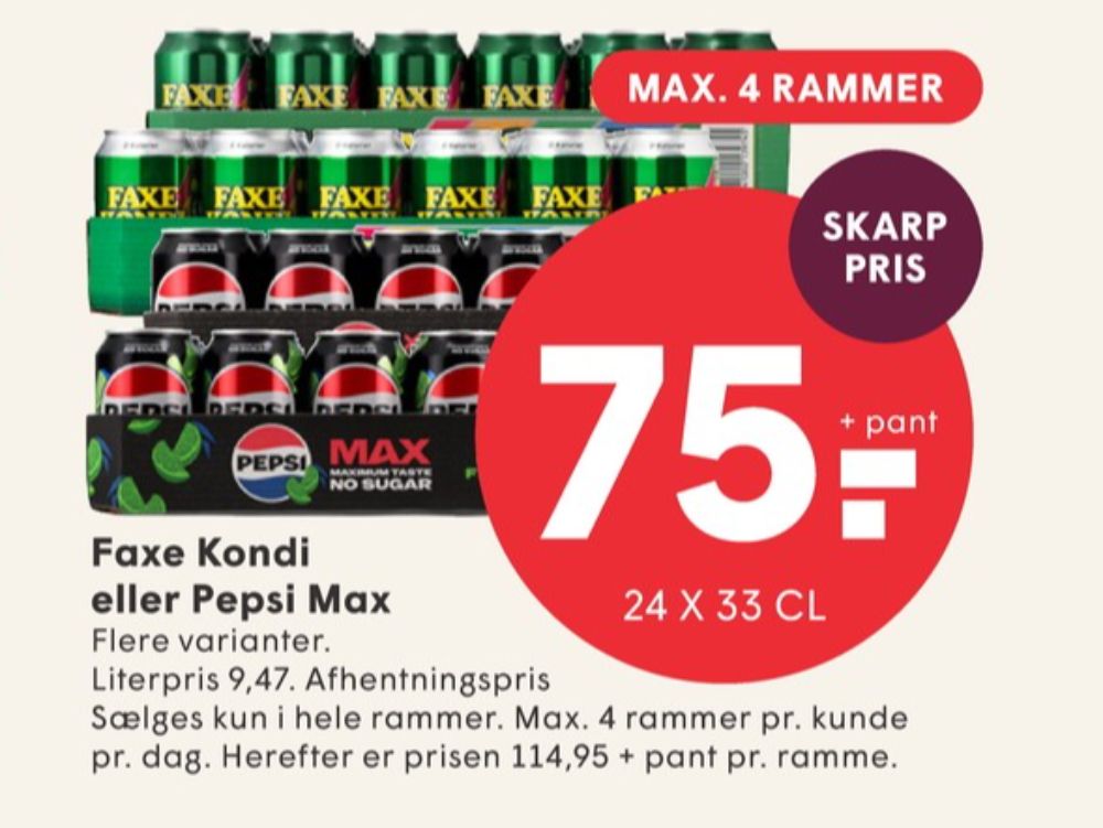 Pepsi Max, Cola 24 pk.