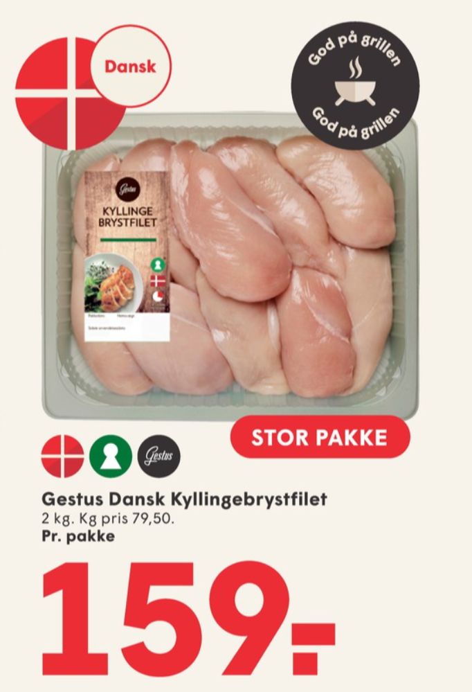 Gestus, Kyllingebrystfilet