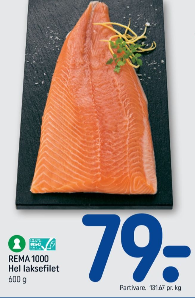 Rema 1000, Laksefilet