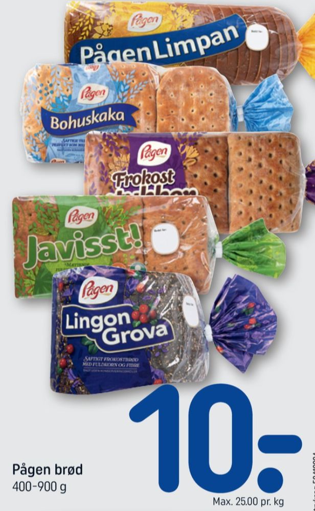 Pågen Limpan, Brød