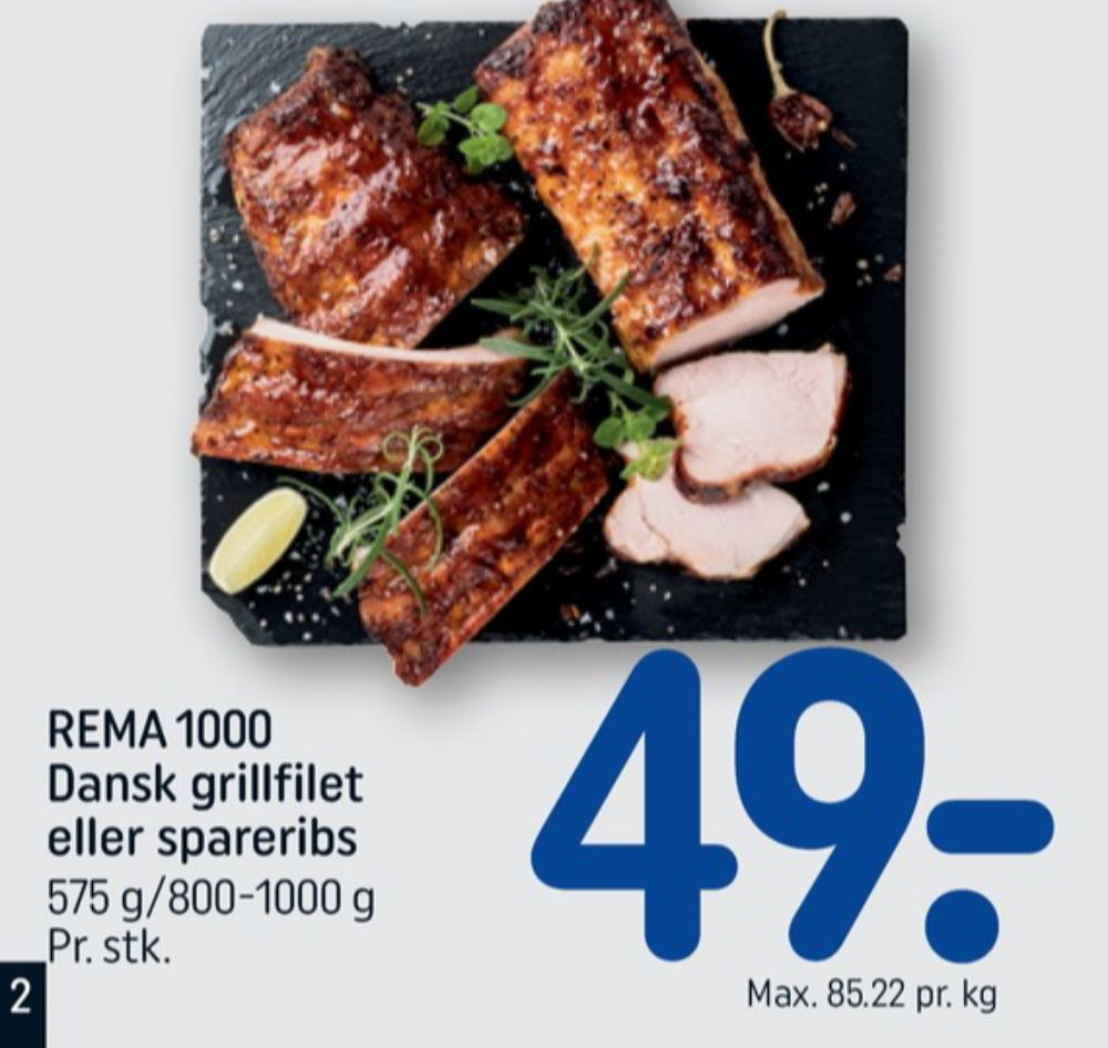 Rema 1000, Spareribs
