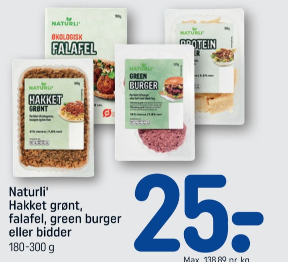 Naturli', Plantestykker