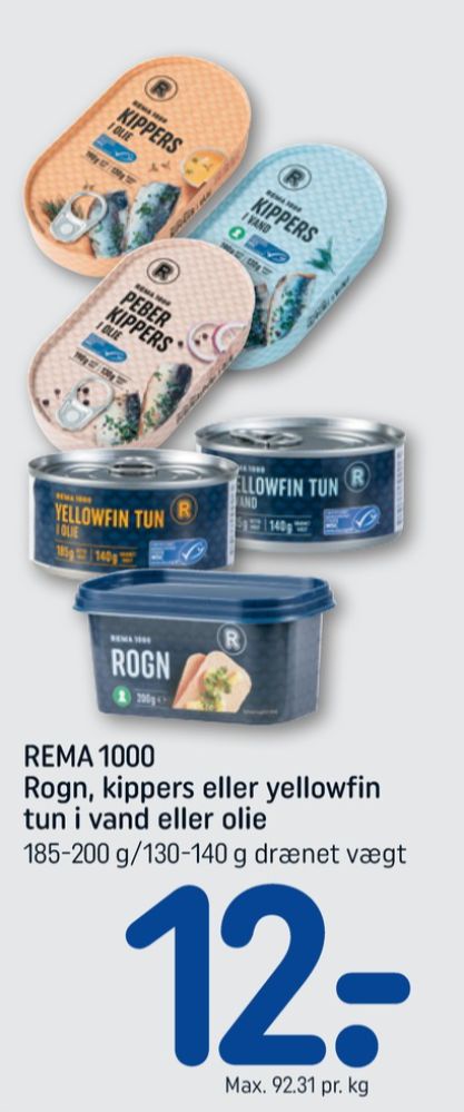 Rema 1000, Torskerogn