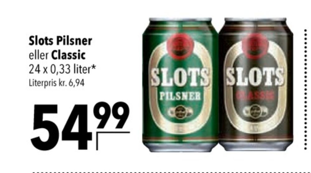 Slots Pilsner, Øl 24 pk.