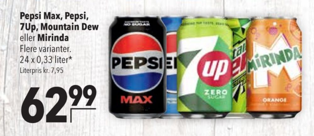 Pepsi Max, Cola 24 pk.
