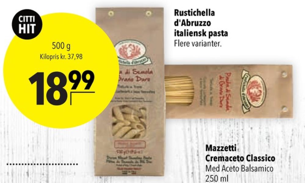 Rustichella d'Abruzzo, Pasta
