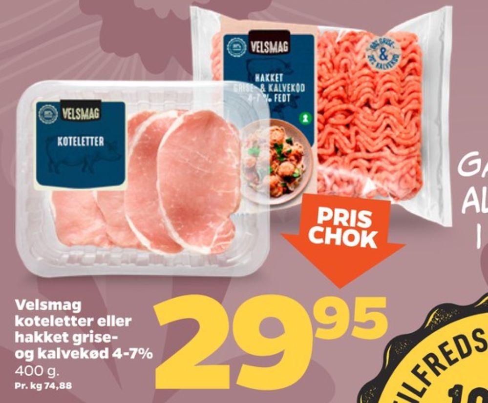 Velsmag, Grisekoteletter