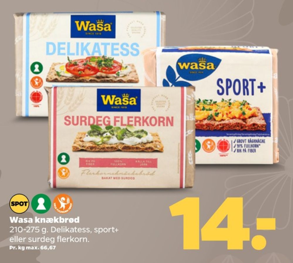 Wasa, Surdeg flerkorn knækbrød