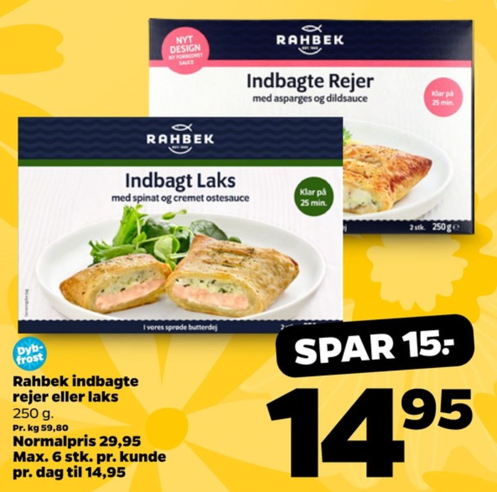 Rahbek, Indbagte Rejer med Asparges og Dildsauce