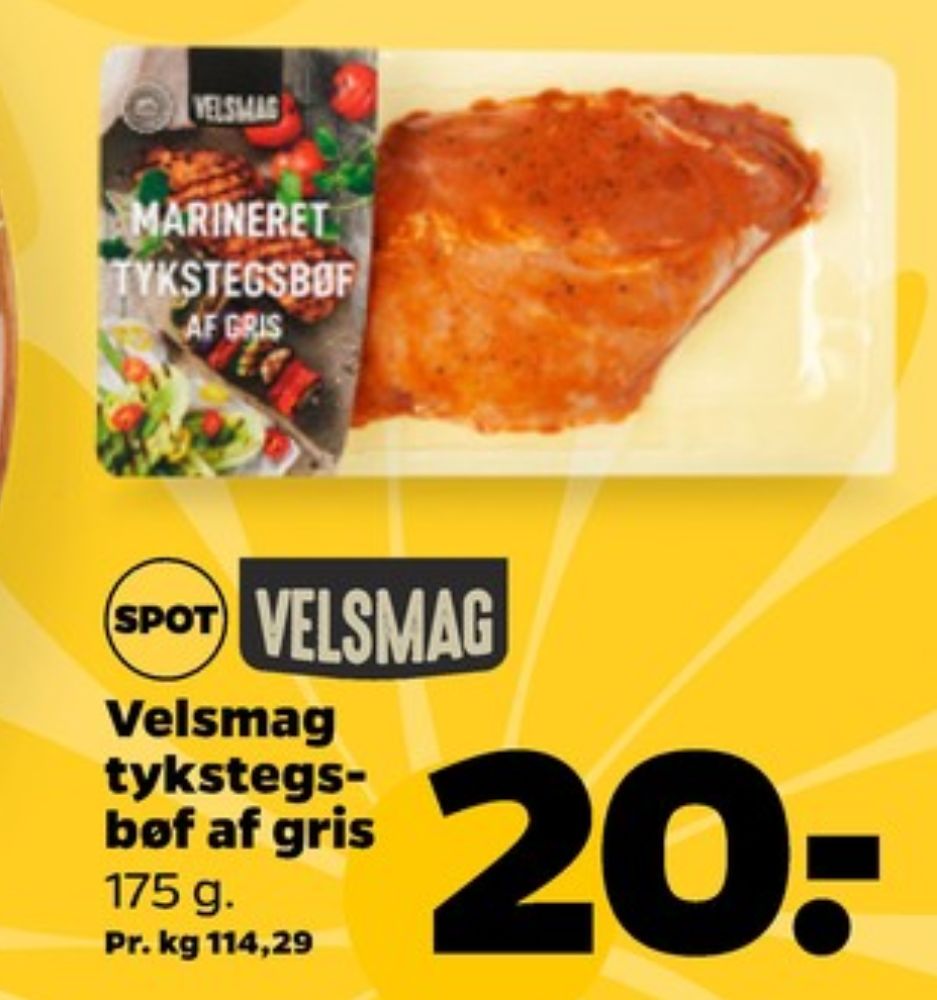Velsmag, Tykstegsbøffer
