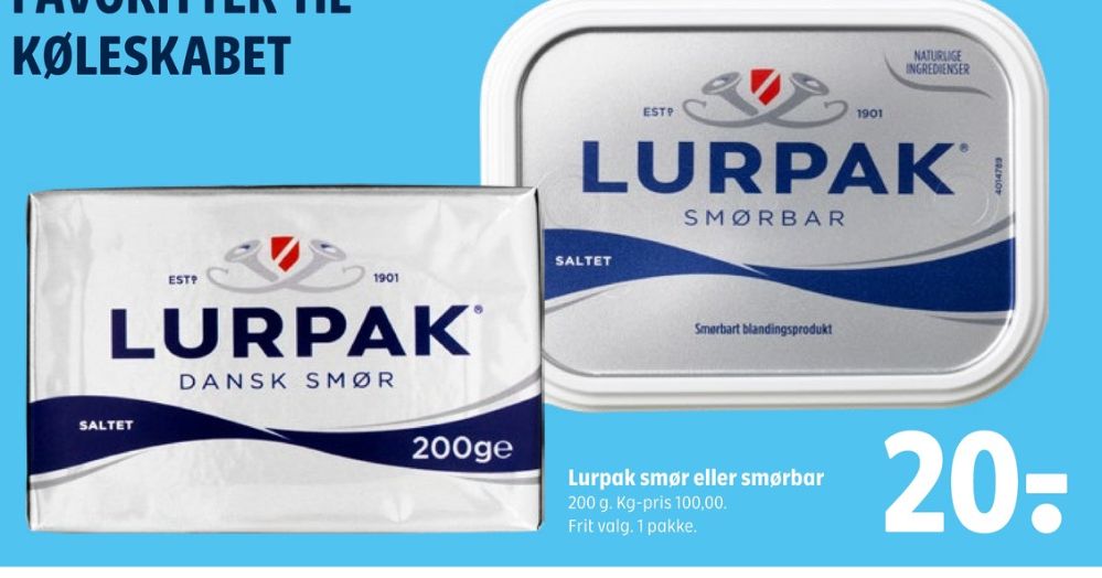 Lurpak, Smørbar