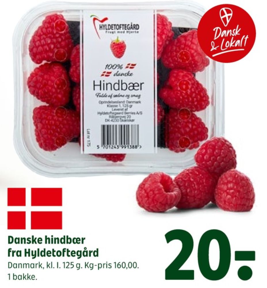Hyldetoftegaard, Hindbær