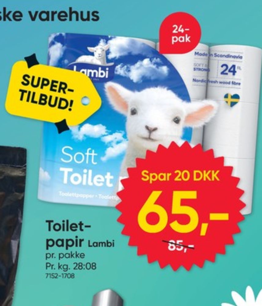 Lambi Soft, Toiletpapir