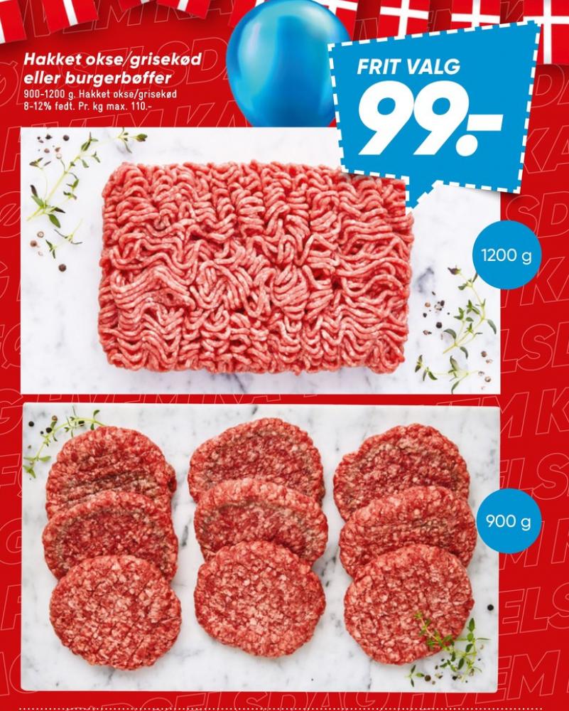 Hakket kalv og grisekød 8-12%