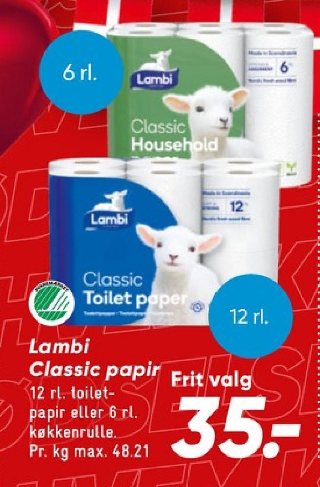Lambi Classic, Toiletpapir