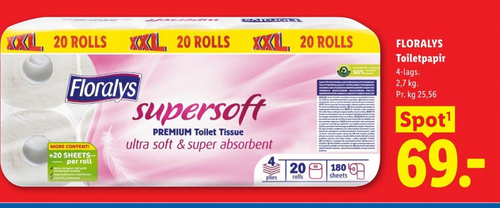 Floralys, Toiletpapir