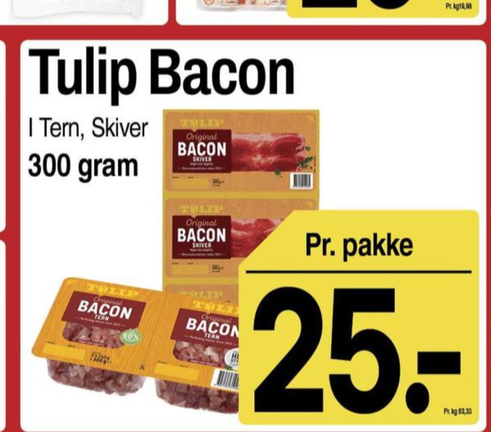 Tulip, Baconskiver
