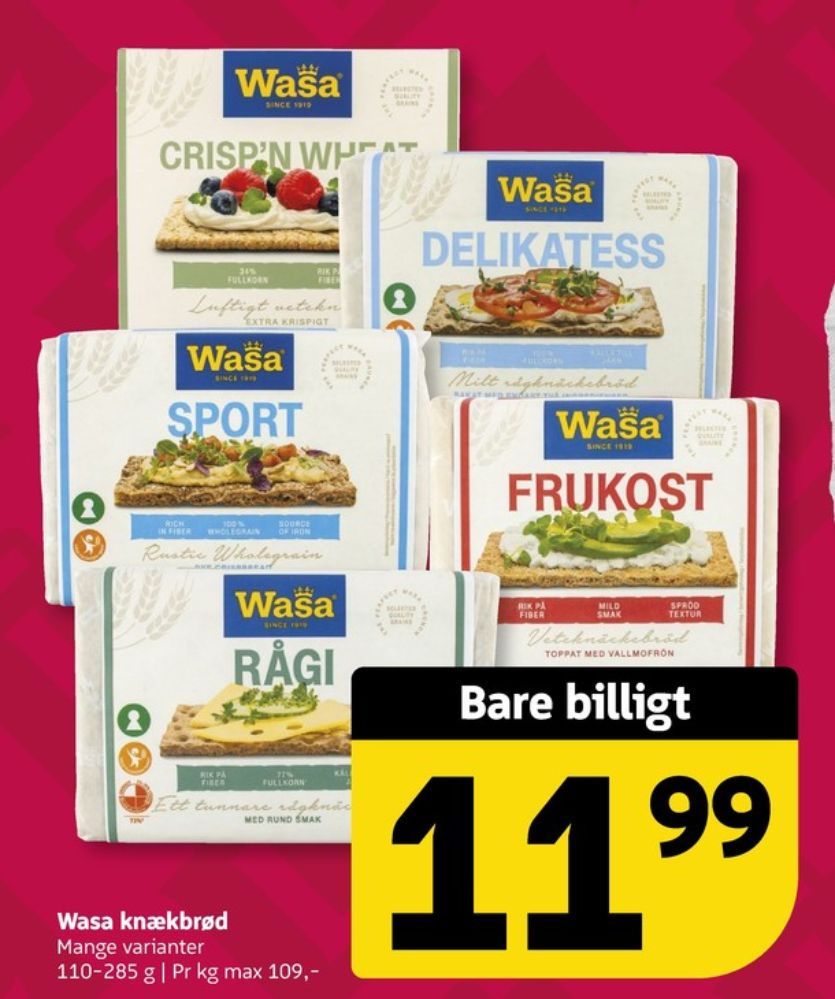 Wasa, Rågi knækbrød