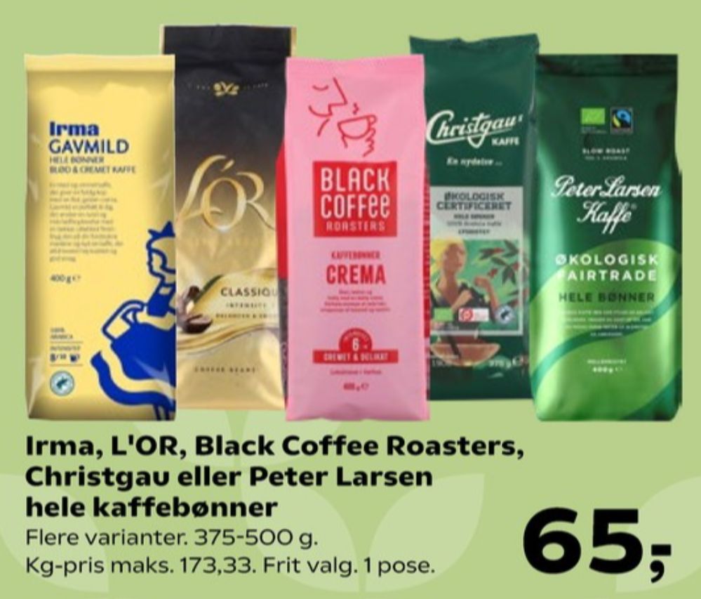 Peter Larsen, Kaffebønner