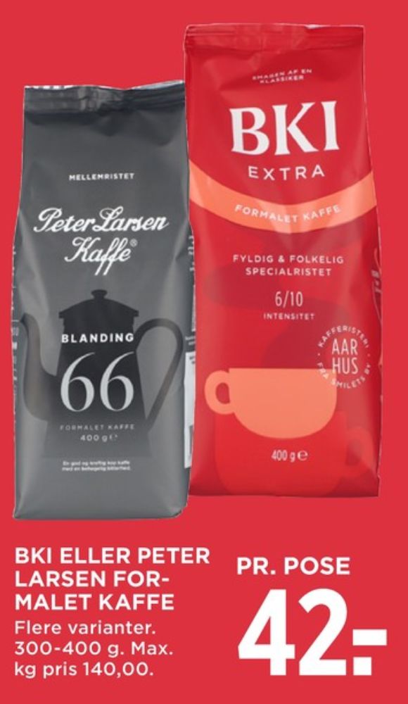 Peter Larsen Blanding 66, Kaffe Formalet