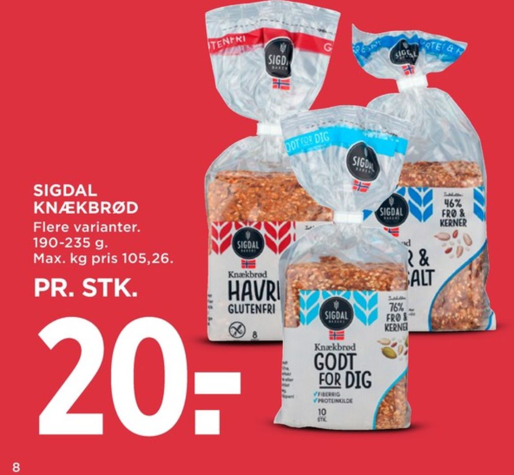 Sigdal, Urter & Havsalt knækbrød