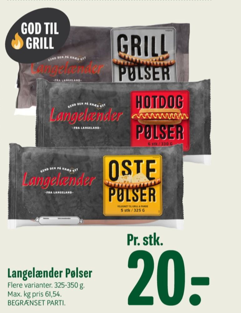 Langelænder, Wienerpølser