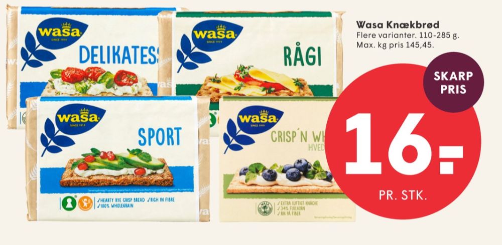Wasa, Delikatesse Sesam knækbrød