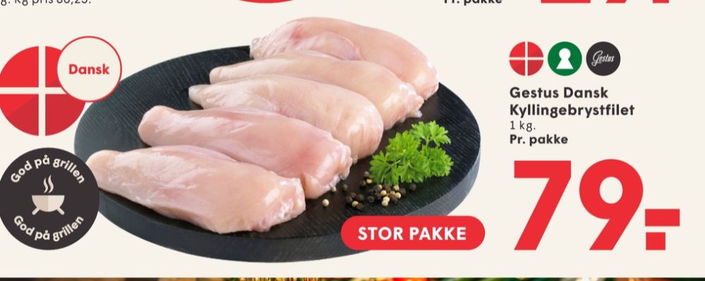 Gestus, Kyllingebrystfilet