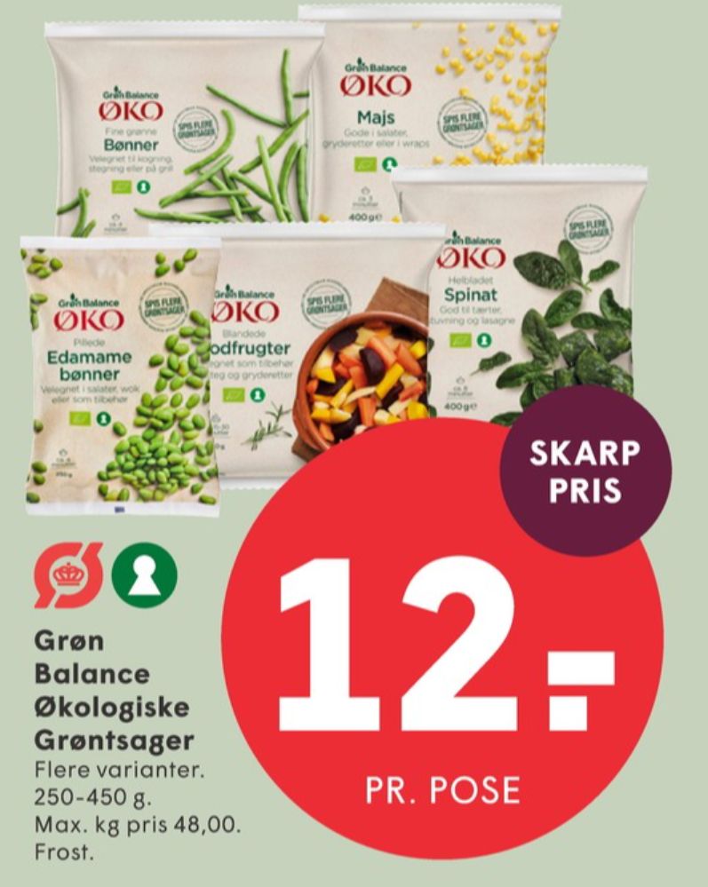 Grøn Balance, Spinat-blade